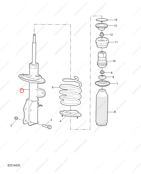 MG Shock absorber OEM 11074075 FOR MG GT