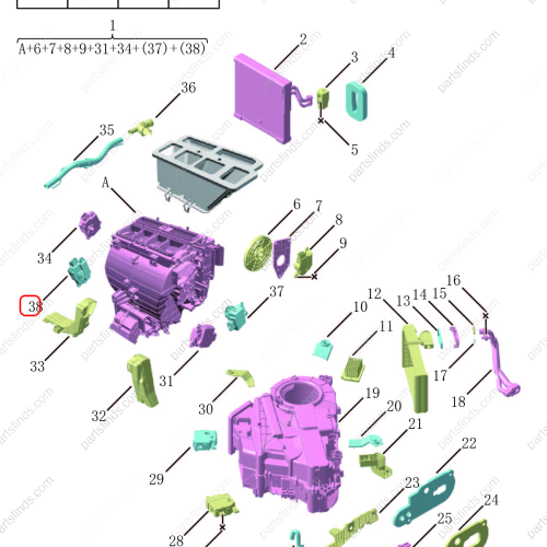 GEELY Blower housing OEM 8894394334 FOR  OKAVANGO