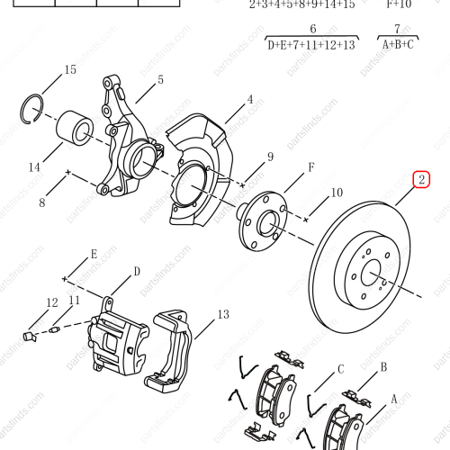 GEELY Brake disc OEM 4048053900 / 6600058133 FOR  Emgrand X7 Sport