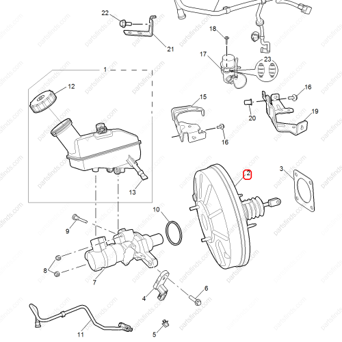 MG Brake booster OEM 10934885 FOR  MG6