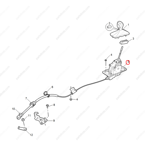 MG Shift lever assembly OEM 11389013 FOR  MG ZS