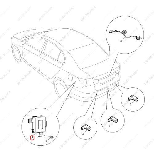 MG Reverse radar control unit OEM 10102647 FOR  MG3 MG3 Xross