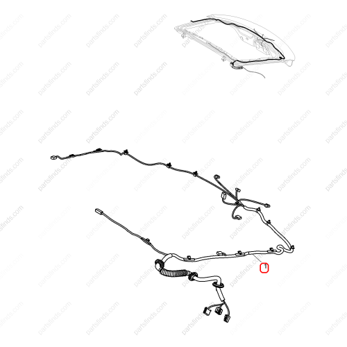 MG Tailgate wiring harness OEM 10087931 FOR  MG6