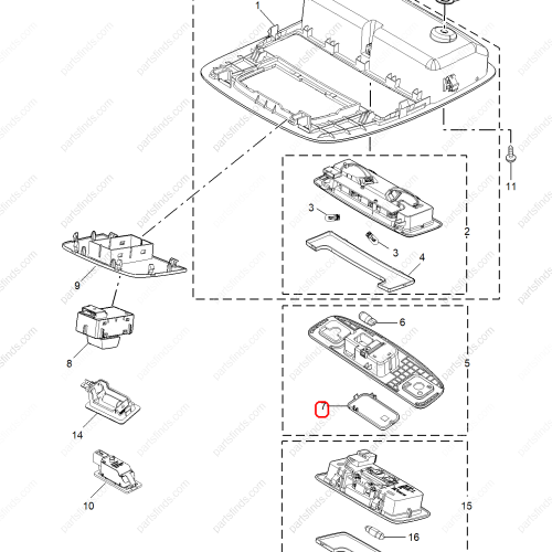 MG Reading light cover OEM 11075378 FOR  MG GT