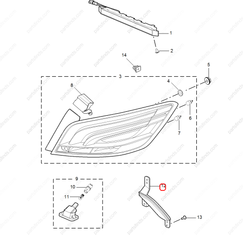 MG Bumper reflectors OEM 10156933 FOR  MG6