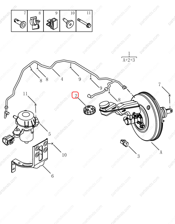 GEELY Brake fluid reservoir cap OEM 4056042300 / 6600137050 FOR Coolray