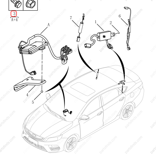 GEELY Navigation antenna OEM 7085517900 / 8890017532 FOR  Binrui