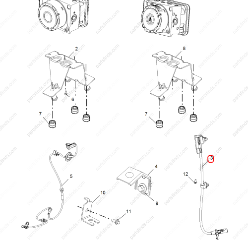 MG ABS sensor OEM 10203106 FOR  MG GS