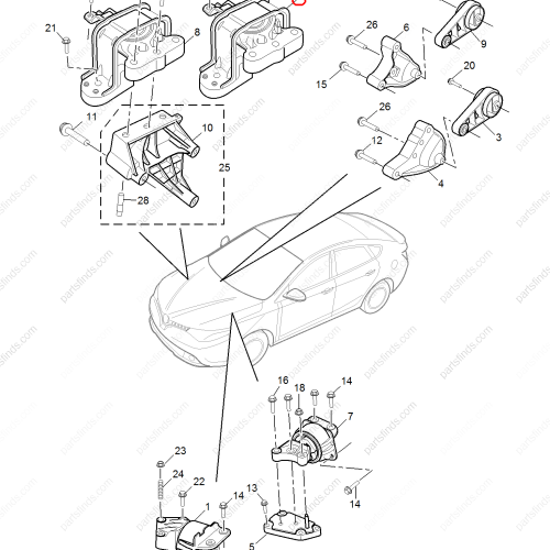 MG Engine mount OEM 10073409 FOR