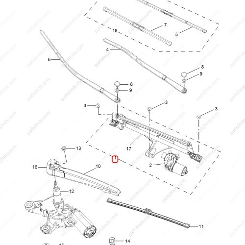 MG Wiper linkage motor assembly OEM 10074490 FOR  MG350 MG5