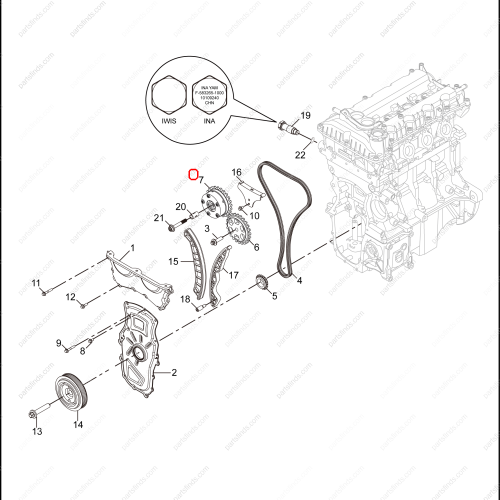 MG Camshaft gear OEM 10131698 FOR  MG350 MG3 MG5 MG3 Xross