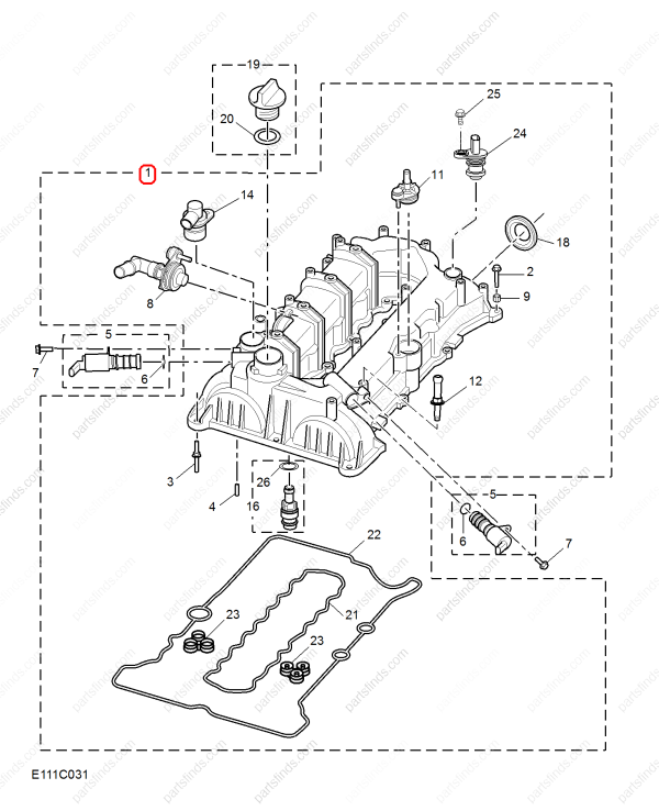 MG Valve chamber cover OEM 10025930 FOR  MG HS RX5