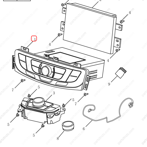 GEELY Multimedia player OEM 7079002300742 / 101703198000742 FOR  Emgrand GT