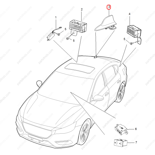 MG Phone antenna OEM 10382531WSD FOR  MG6