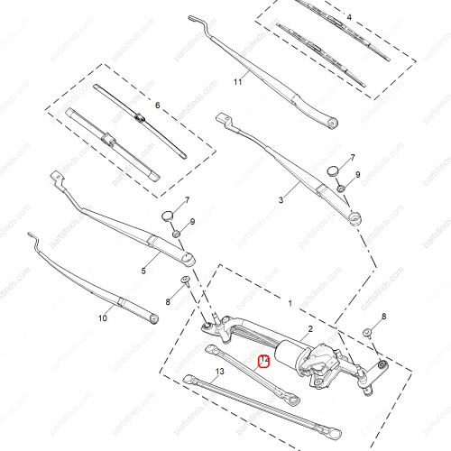 MG Wiper linkage OEM 11677007 FOR  MG5 MG GT