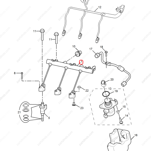 MG Fuel distribution pipe OEM 10513998 FOR  MG ZS