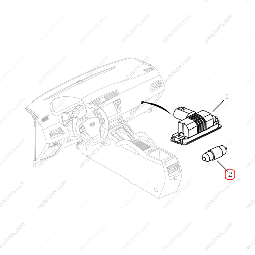 GEELY Light bulb OEM 1017001361 FOR  Binrui Coolray Emgrand X7 Sport Tugella