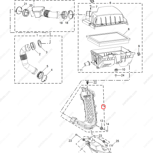 MG Air Intake Hose OEM 10671185 FOR  MG5