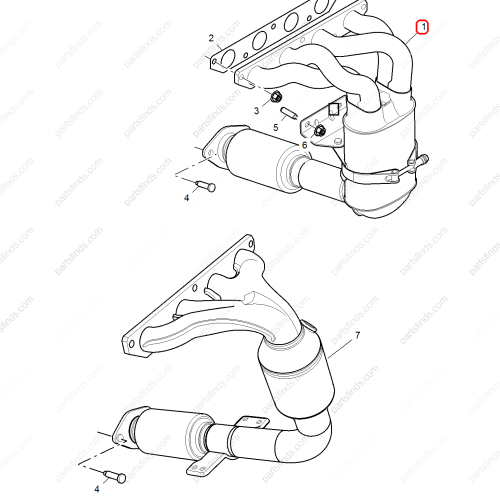 MG Exhaust manifold OEM 10090553 FOR  MG6