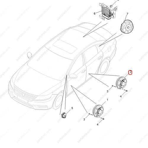 MG Door speaker OEM 10507263 FOR  MG6 MG HS