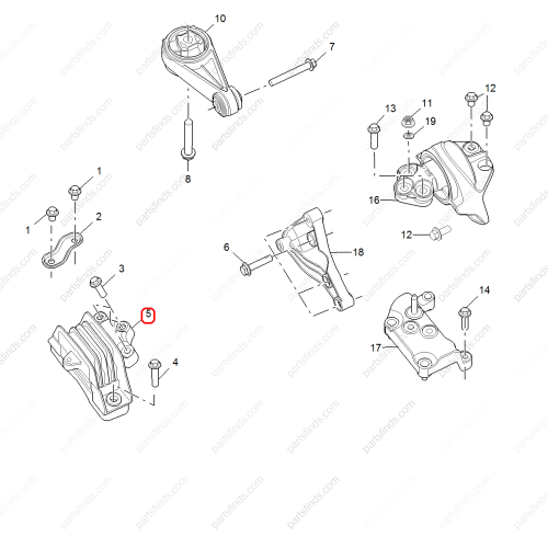 MG Engine mount OEM 30064476 FOR  RX5 MG GS