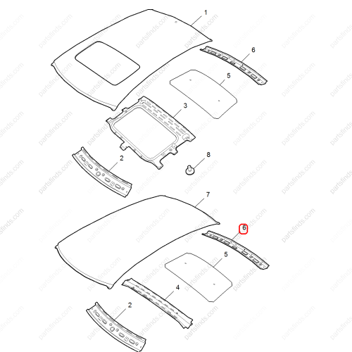 MG Roof beam OEM 30093407SEPP FOR  MG6