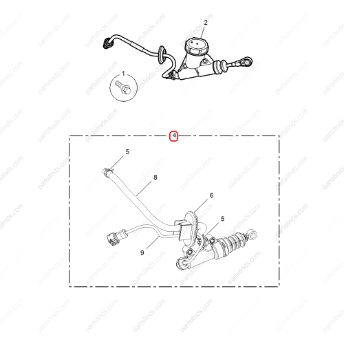 MG Clutch master cylinder OEM 10036827 FOR  MG550 MG6