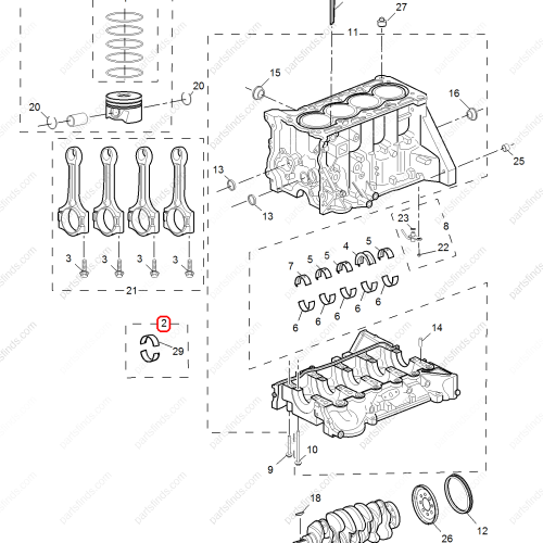 MG Connecting Rod Bearing OEM 12674806 FOR  MG ZS MG6 RX5