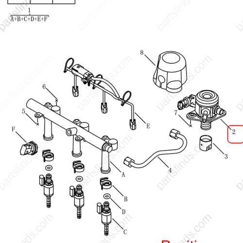 GEELY High pressure fuel pump OEM 2022011300 / 31405318 FOR  Coolray