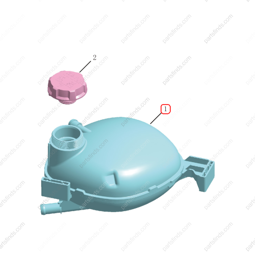 GEELY Expansion Tank OEM 2082006700 / 6600144803 FOR  Tugella