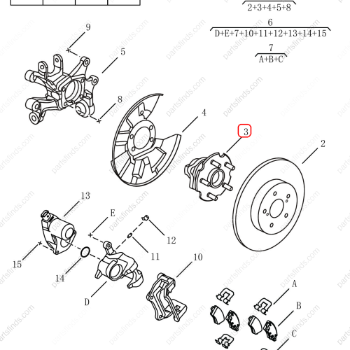 GEELY Wheel bearing OEM 1014012462 FOR  Emgrand X7 Sport