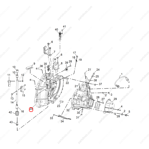 MG Transmission housing OEM 10448413 FOR  MG ZS