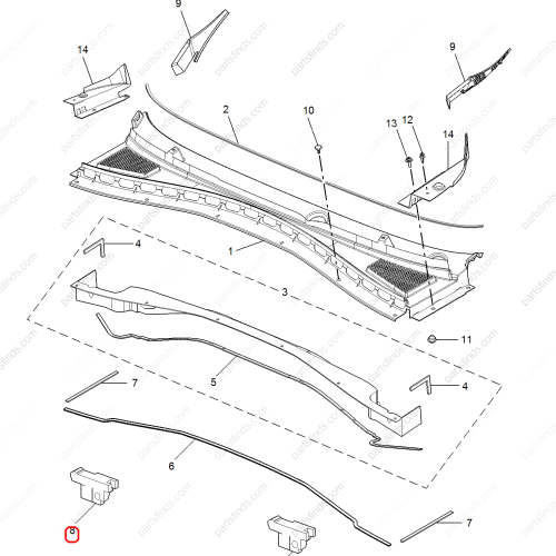 MG Rubber strip OEM 10615748 FOR  MG HS