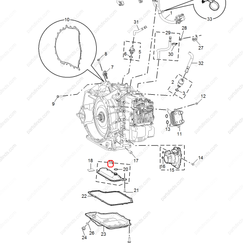 MG Transmission filter OEM 10533615 FOR  MG5 MG HS MG GT