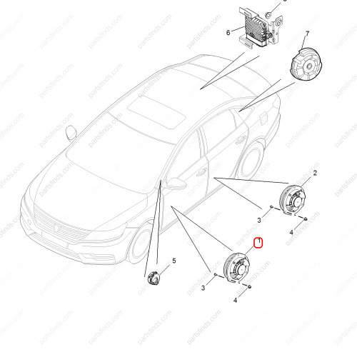 MG Door speaker OEM 30063177 FOR  MG6 RX5 MG GS