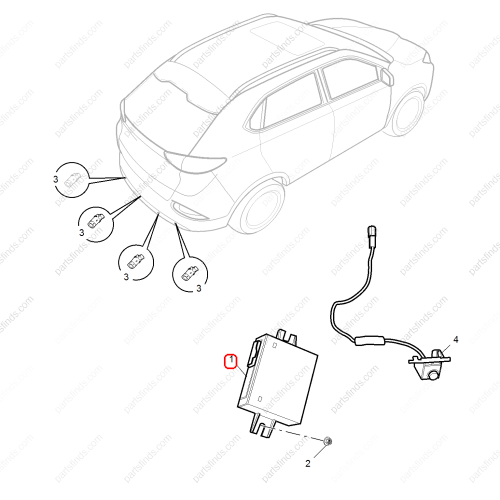 MG Reverse radar control unit OEM 30066006 FOR  MG GS