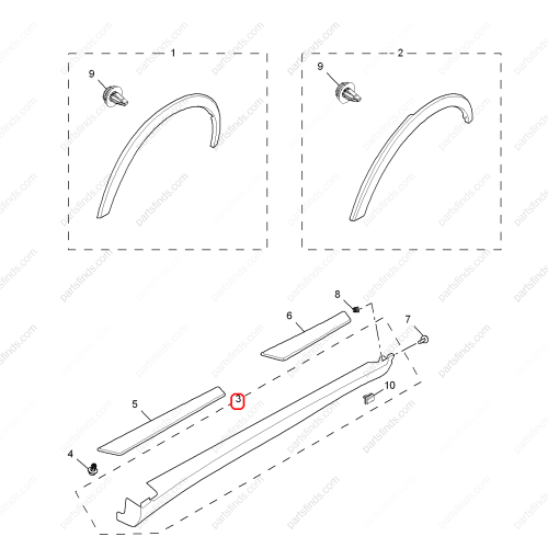 MG Door Sill Cover OEM 10096136 FOR  MG GS