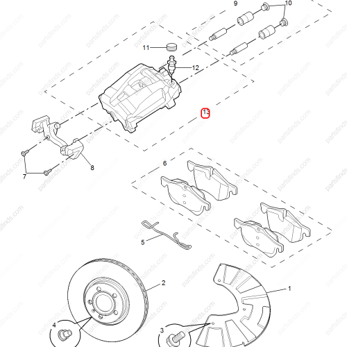 MG Wheel Cylinder OEM 10886590 FOR  MG6 MG5 MG GT