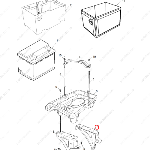 MG Battery bracket OEM 10185833 FOR  RX5 MG GS