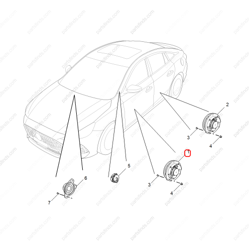 MG Door speaker OEM 10970414 FOR  MG GT