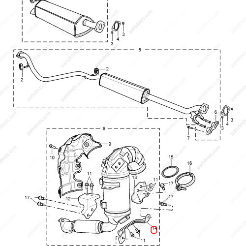 MG Exhaust pipe bracket OEM 11342916 FOR  MG5