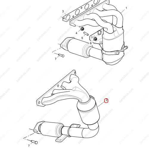 MG Exhaust manifold OEM 10062522 FOR  MG6