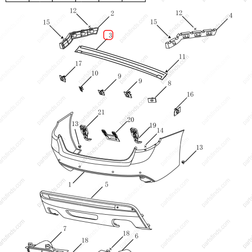 GEELY Bumper foam OEM 6044003300 / 1068030708 FOR  Emgrand GT