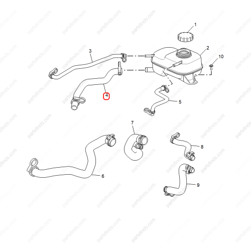 MG Overflow Hose OEM 13326205 FOR  MG5