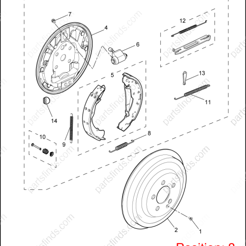 MG Brake pad springs OEM 10139718 FOR  MG350