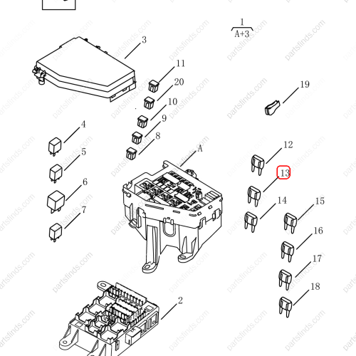 GEELY Fuses OEM 7075003600 / 1017032422 FOR  Emgrand X7 Sport