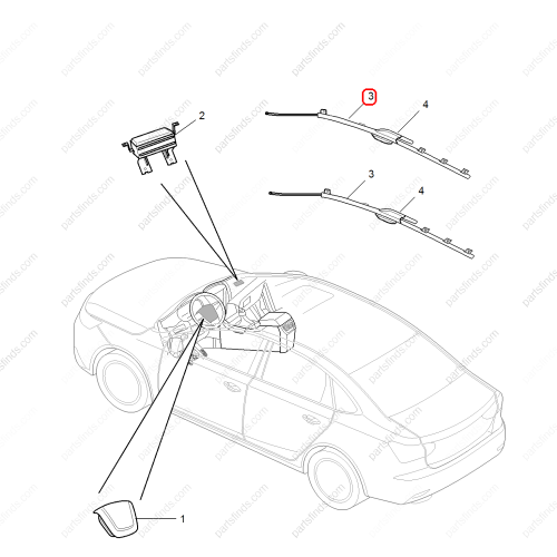 MG Side air curtain OEM 10396755 FOR  MG6