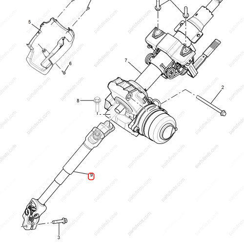 MG Steering Shaft Universal Joint  OEM 10345315 FOR  RX5 MG GS