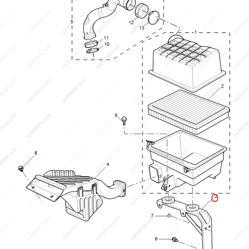 MG Air Filter Housing Bracket OEM 50016902 FOR  MG350 MG5