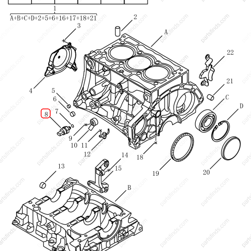 GEELY Engine oil pressure sensor OEM 1033024600 / 31405635 FOR  Tugella